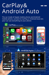 BQCC 7&quot; HD Wired/Wireless <strong>Car</strong> <strong>Play</strong> Screen FM/<strong>USB</strong>/AUX/TF Wireless Android Auto <strong>Car</strong> Display Universal Multimedia <strong>Car</strong> Stereo F770C - Product Image 2