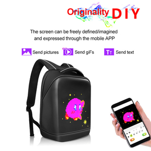 Wasserdichte App-Steuerung Programmier bare LED-Tasche Oem Factory Human Billboard Werbung Leuchten Smart Led Display Digital Rucksack - Product Image 5
