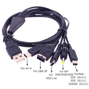 ニンテンドー用1.2m3.9ft 5 in 1 USB充電ケーブルNew 3DS XL/LL 3DS 2DSi 2DS XL/LL GBA SP PSP 1000/2000/3000 - Product Image 2