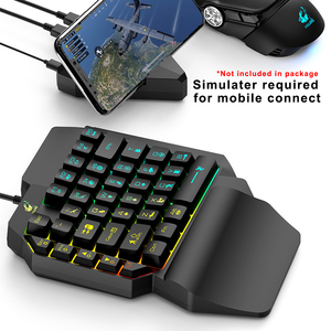 Small One Handed Rgb Backlit Mechan Gaming <strong>Keyboard</strong> for Mobile Laptop <strong>mac</strong>