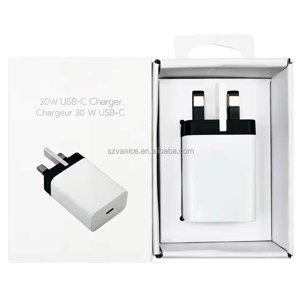 Chargeur 30W Royaume-Uni Blanc
