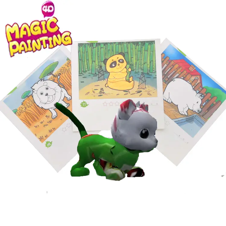 2021 magic painting book AR Educational drawing for childColourful Painting Doodle Book With Magic Pen Educational Toys For Kids