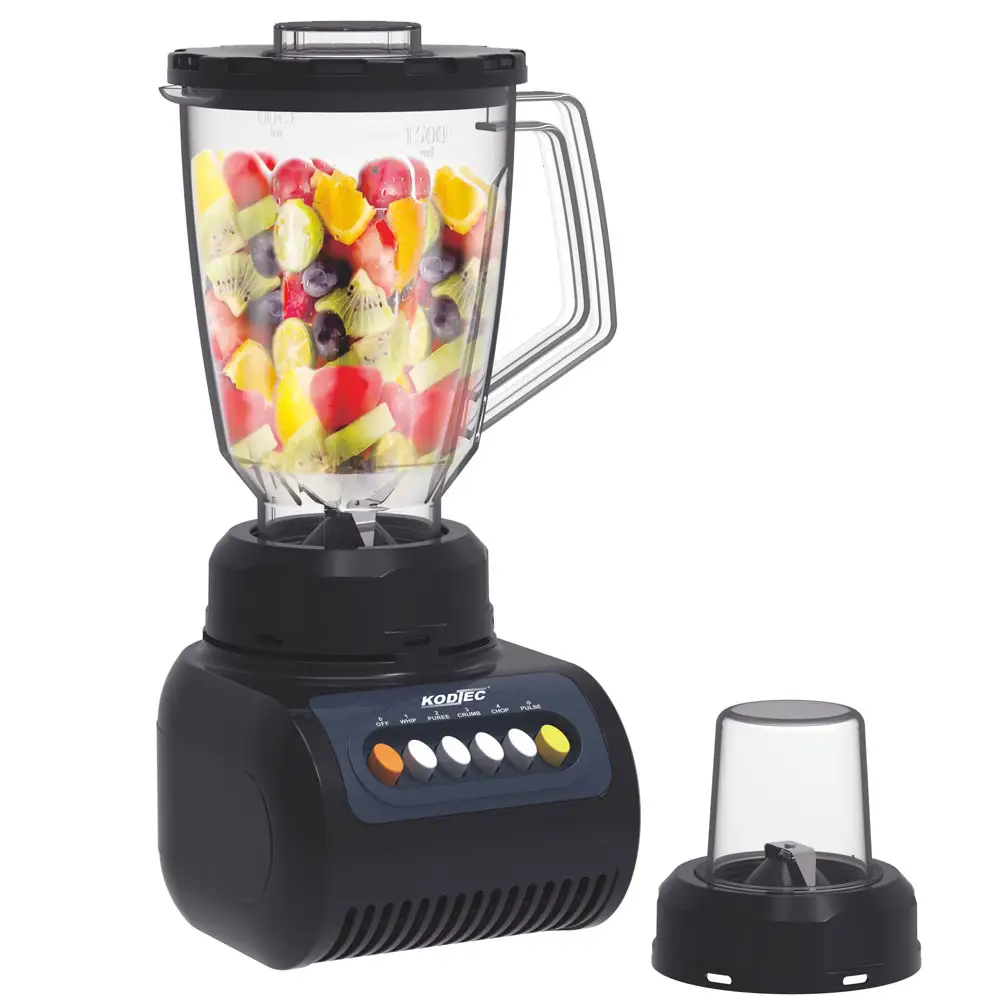 Frullatore elettrico domestico 2 in 1 Juicer barattolo di plastica frullatore per alimenti con Grinder mulino