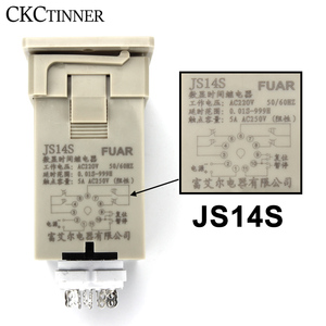 รีเลย์ตั้งเวลา JS14S AC 220V 380V,ตัวจับเวลาหน่วงเวลา0.01S-999H DPDT ดิจิตอลที่ตั้งโปรแกรมได้พร้อมฐานซ็อกเก็ต - Product Image 2