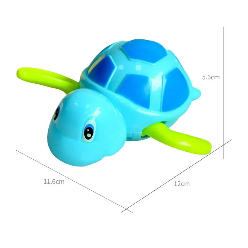 Popular tortuga juguetes de baño Wind Up Diver juguete de baño natación flotante tortuga nadar y gatear Wind Up bebé juguete de baño para niños