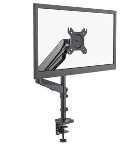 Vマウントシングルモニターアーム15-32インチスクリーンブラックアルミ構造マウントガススプリングVM-GM312E付き - Product Image 3