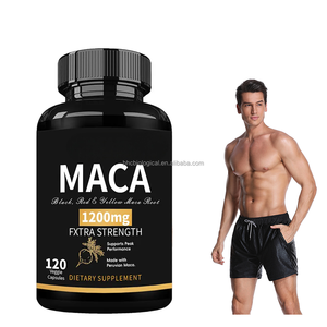 Hữu cơ peruvian Maca viên nang màu đỏ vàng và đen Maca pha trộn tăng cường năng lượng và độ bền cho nam giới - Product Image 1