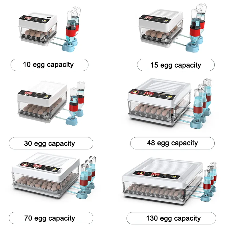 Allevamento di pollame usa incubatrice automatica per uova da cova a doppia alimentazione da 130 uova