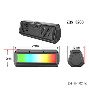 SING-E-Altavoces de ordenador ZQS3208, luces RGB coloridas con botón de interruptor, sonido envolvente, barra de sonido portátil para ordenador - Product Image 3