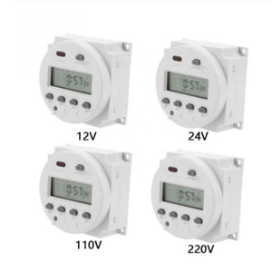 Mini Timer Digitale CN102A Elettronico Digitale A CRISTALLI LIQUIDI Timer Ciclo di Tempo di Conto Alla Rovescia di Controllo Interruttore 12V/24V/110V/220V Ciclo Timer Relè - Product Image 2