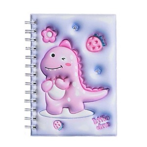 B6 Spiral Soft Cover Cartoon Dinosaur <strong>Notebook</strong> with Colored Loose-leaf Paper Student Horizontal Line <strong>Exercise</strong> Book 80 Sheets - Product Image 2