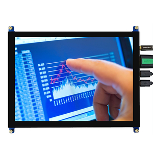 Offener Metallrahmen 8 Zoll quadratisch anzeige aktiver Touchscreen-Monitor mit VGA HDMI und USB Lautsprecher für Linux Raspberry PI - Product Image 1