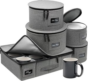5pcs Set China Storage Containers Moving Box China Dinnerware Storage Organizer - Product Image 1