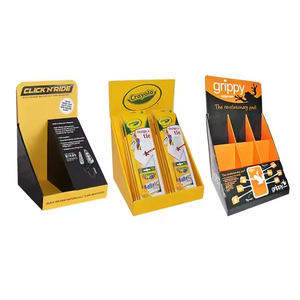 Cardboard Floor <strong>Counter</strong> <strong>Display</strong> Rack Karton Pdq <strong>Display</strong> Box Pos Pop Mart <strong>Paper</strong> Cardboard <strong>Display</strong> Stand <strong>With</strong> <strong>Hook</strong> - Product Image 6