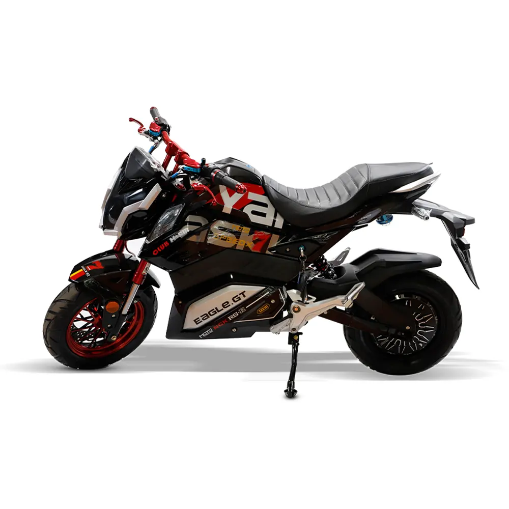 고속 80-95 km/h 1800w 무브러시 모터 전압 60-72v Enduro 허브 모터 전기 경주 오토바이