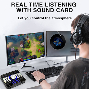 Professional Live Stream Sound Card <strong>Audio</strong> Interface Mixer Support Multi-Channel Mixing Sound Card - Product Image 3