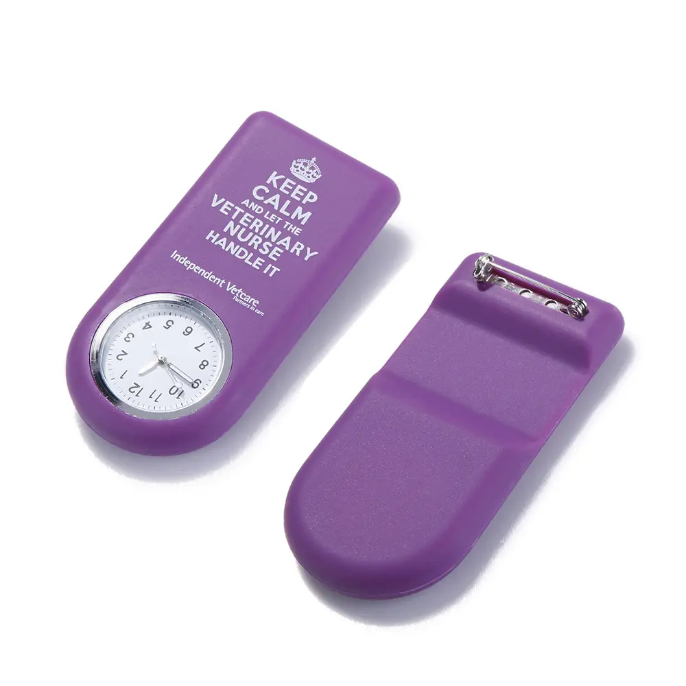 Orologi da tasca con movimento digitale in silicone multicolore di alta qualità per orologi da infermiere/infermiere
