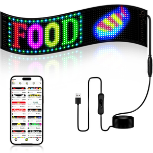 Scrolling Message Led Display Bildschirm Digitale Nachricht Moving Soft Led Sign Flexible Led Panel Auto Werbung Running Led Display - Product Image 2