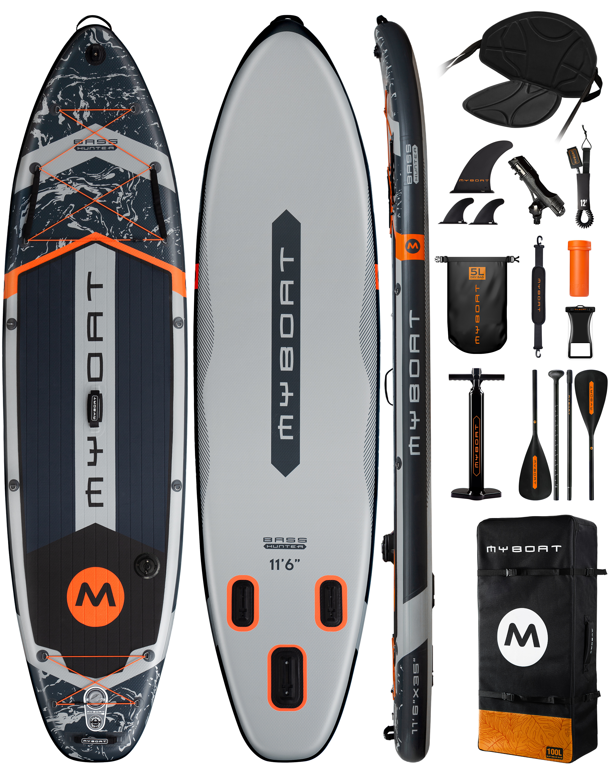 BASS HUNTER Gris PRO