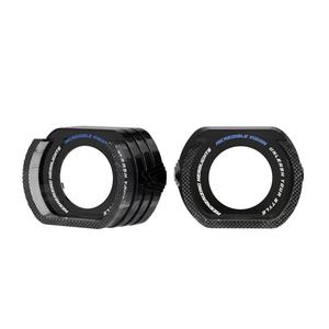 Araba far modifikasyon aksesuarları 5D LED DRL işıkları 2.5 3.0 inç projektör Lens dekorasyon kapak LED melek gözler - Product Image 2