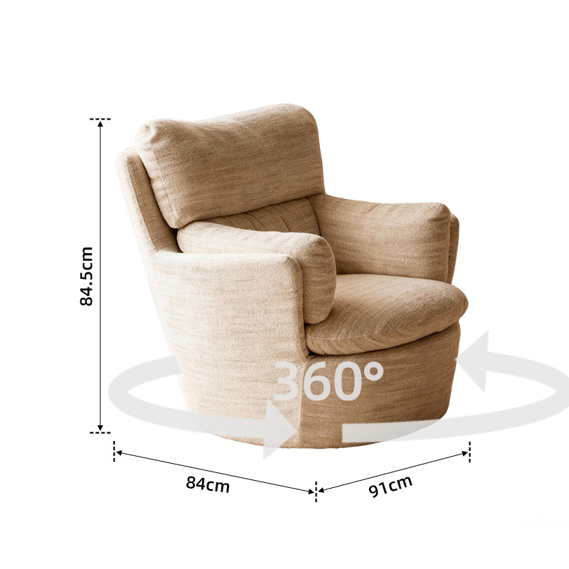 Off-white single sofa chair