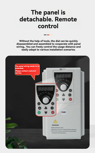 Convertidor de frecuencia de control de salida trifásica 0-1000Hz Control de velocidad del motor del husillo VFD Unidad de frecuencia variable Potencia nominal 750W - Product Image 5