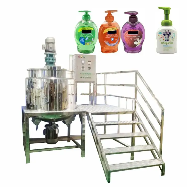 Sabonete líquido que faz a máquina pequena linha de produção de sabão líquido planta de fabricação