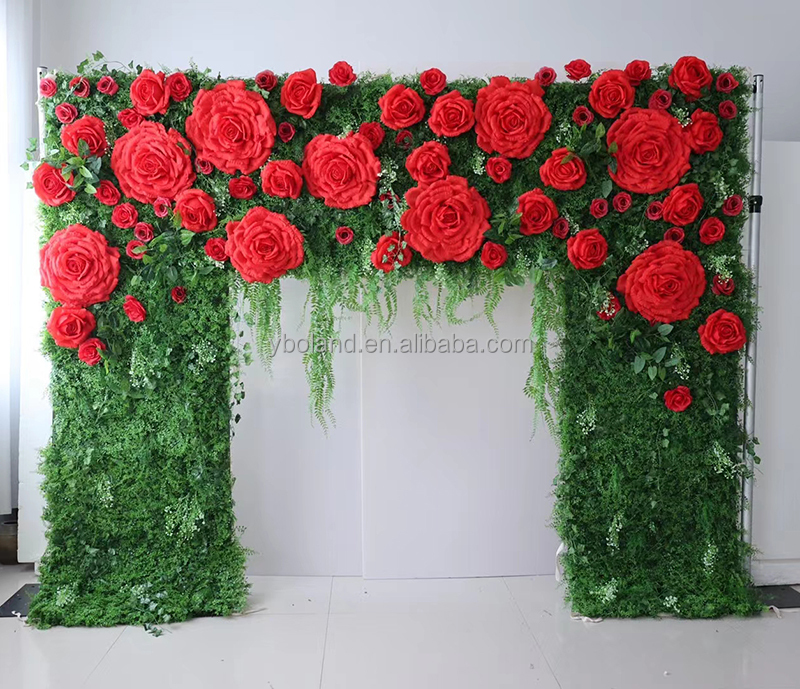 07 # Grand mur de fleurs de Rose