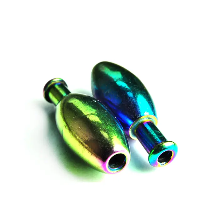 Poids de poinçon de jupe de tungstène de plombs de pêche de diverses couleurs, tout le type de poids de pêche de tungstène