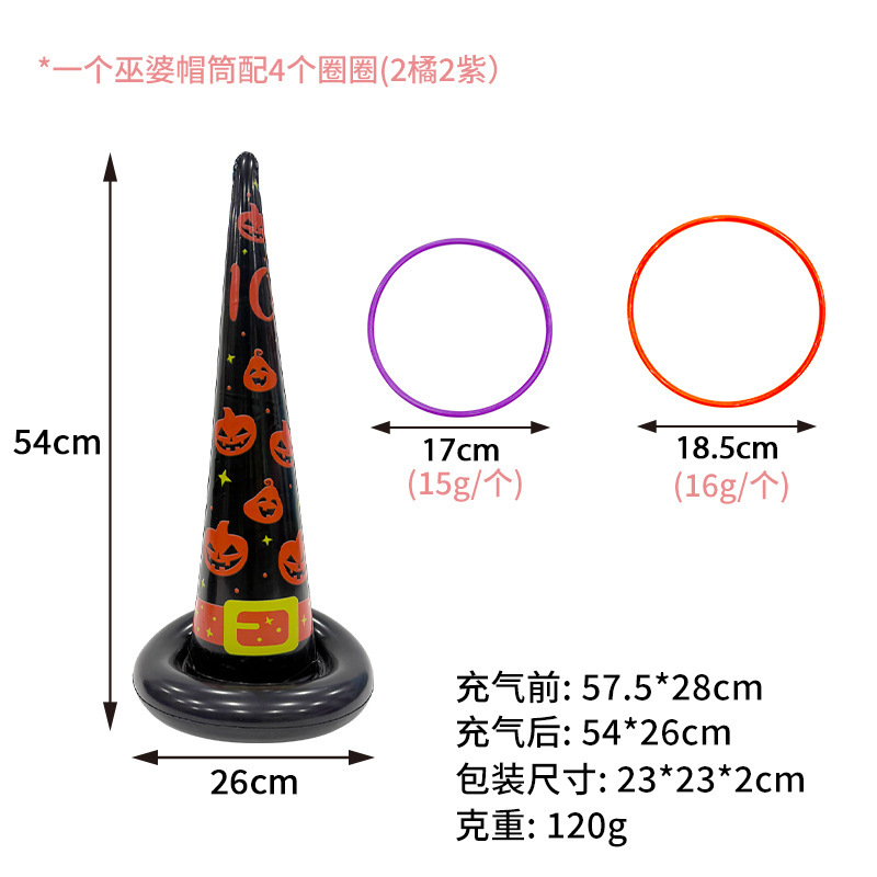 Sombrero de bruja naranja