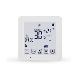 Высокое качество системы вентиляции и кондиционирования Modbus RS485 цифровой FCU комнаты контроля температуры фанкойл термостат - Product Image 1