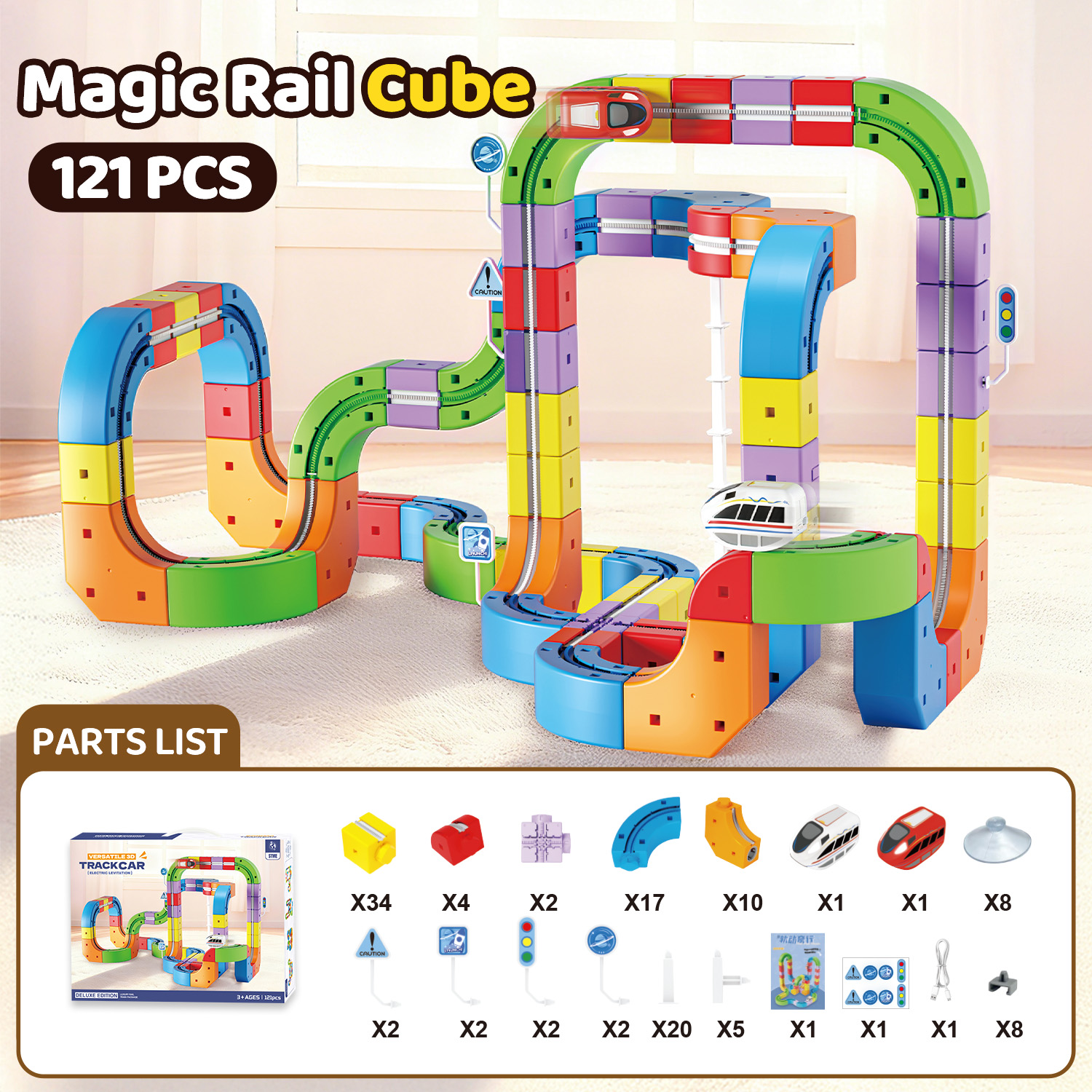 121 pièces (non magnétique)