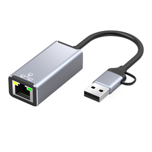 100เมตร/กิกะบิต2 In 1ปลั๊กสามารถ USB-C และ USB To Ethernet อะแดปเตอร์ USB-C ถึง RJ45 - Product Image 5