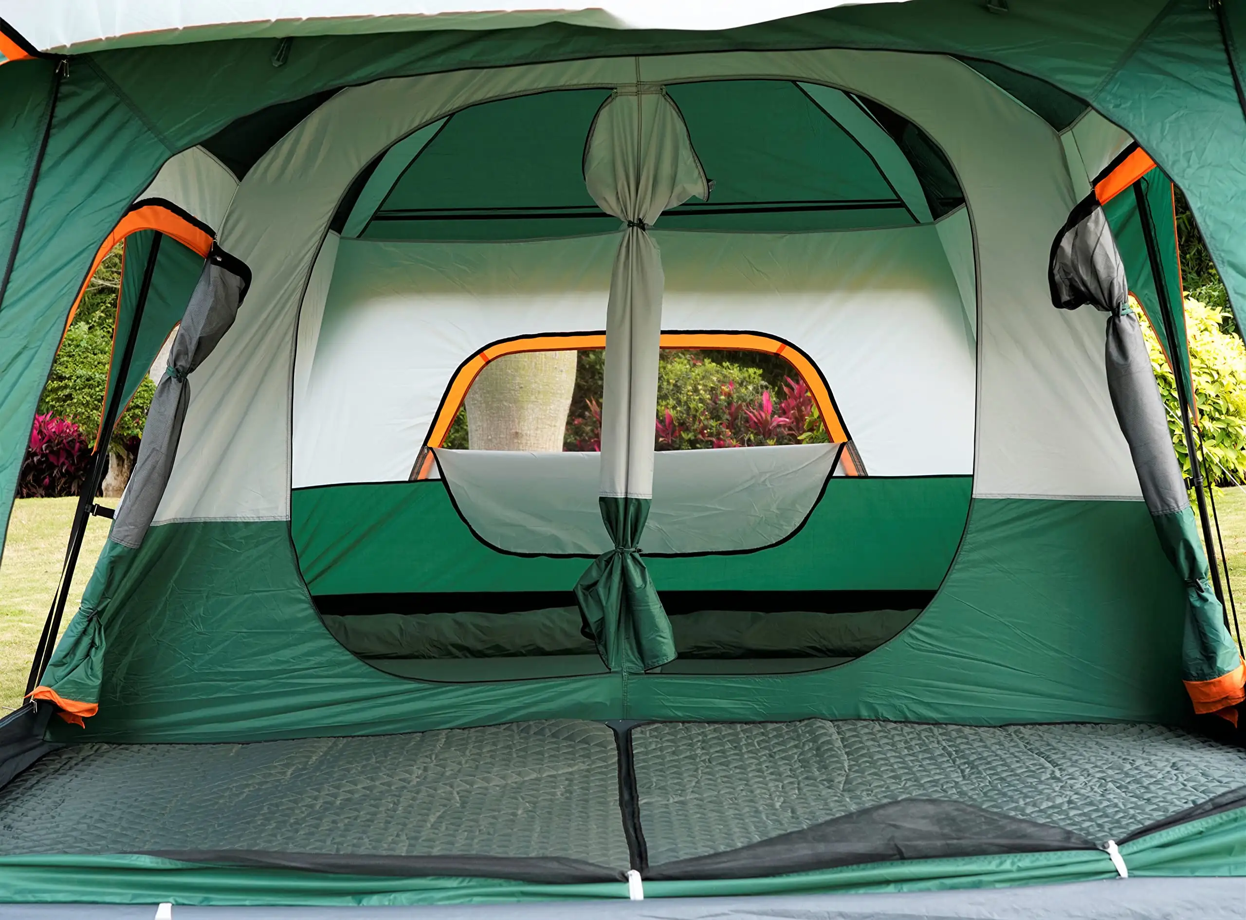 Heavy Duty Outdoor Tragbarer Luxus 10 Personen Family Travel Fiberglas rahmen Wasserdichtes Canvas Mountain Camping Zelt
