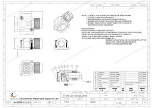 LECHUAN 2P I/O kiti dikdörtgen fren fiş açısı fiş kablosu Mt sıkma soket JN4FT02SJ2-R Mitsubishi Servo Motor konektörü - Product Image 4