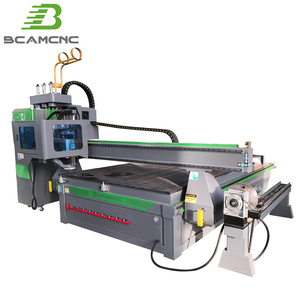 Enrutador CNC giratorio automático de 4 ejes, perfil giratorio 3D 3D para grabado de aluminio, sistema de Control Syntec, componentes de núcleo de Motor de engranaje - Product Image 1
