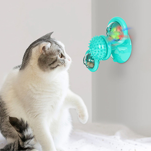 猫用キャットニップ付き新しいファンキープラスチック猫おもちゃ安いターンテーブルボール - Product Image 5