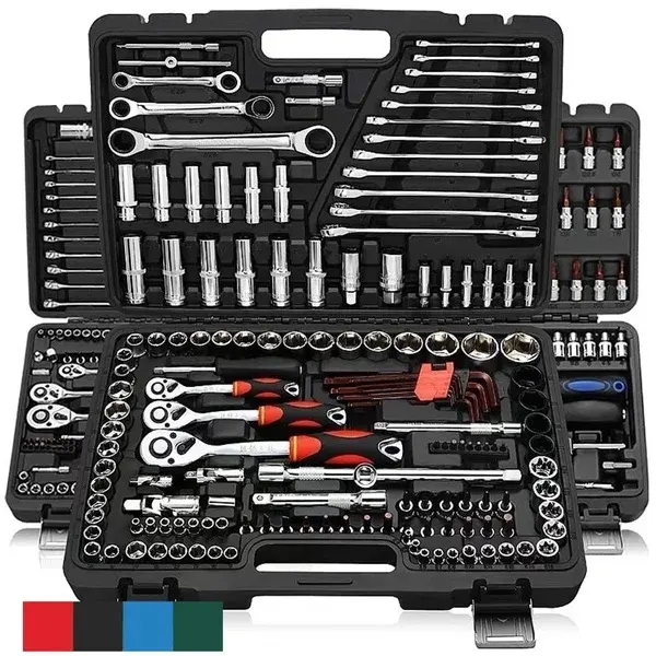 150 pcs 1/2" 1/4" 3/8" combination tools set box tool sets hand tools screwdriver pliers herramientas socket set 150 car repair