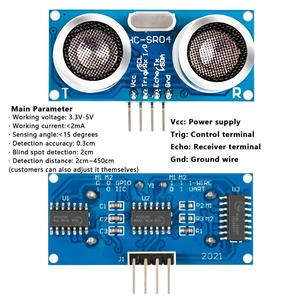 HC-SR04 Ultraschalls ensor HCSR04 zur Entfernung Ultraschall wellen detektor Ranging Module HC SR04 Abstands sensor - Product Image 5