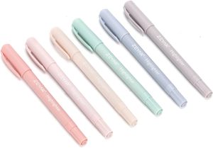 Text marker, Dual Tips, 12 Vintage-Farben, Meißel und feiner Punkt, ästhetischer Marker für Tagebuch, Schule, Büromaterial - Product Image 5