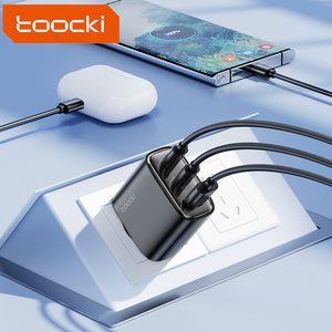 Tooki 40w 2タイプcおよびUSBaポートデジタルディスプレイeu/us/krプラグUSBCガン充電器携帯電話用 - Product Image 5
