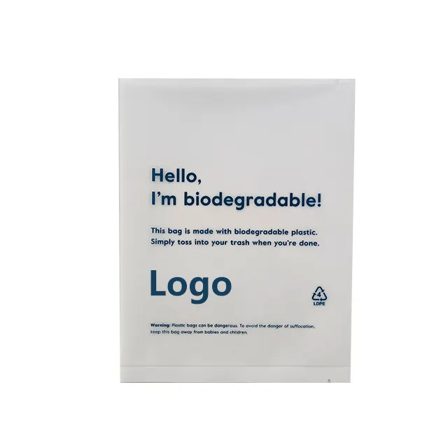 Custom Printing Pe Plastic Biodegradable Self Adhesive Bag Frosted Clothes Packaging Bag For Plus Size Men'S Clothing