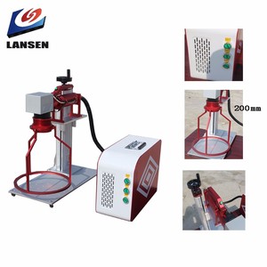 LANSEN 20w 30w Mini el Metal işaretleme için Logo yazıcı Fiber lazer oyma makinesi Batchcode serigrafi ekipmanları - Product Image 6