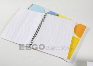Back to School Cheap Bulk <strong>Custom</strong> <strong>Printing</strong> Large 5 Subject Dotted Lined Square A4 Large Spiral Bound <strong>Notebook</strong> - Product Image 6