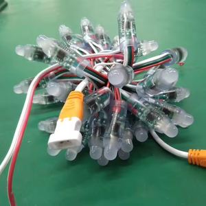 12mm RGB Full Color Pixel LED modulo luci stringhe 50LED 100 DC 5V ingresso PVC corpo IP68 impermeabile digitale LED Pixel - Product Image 4