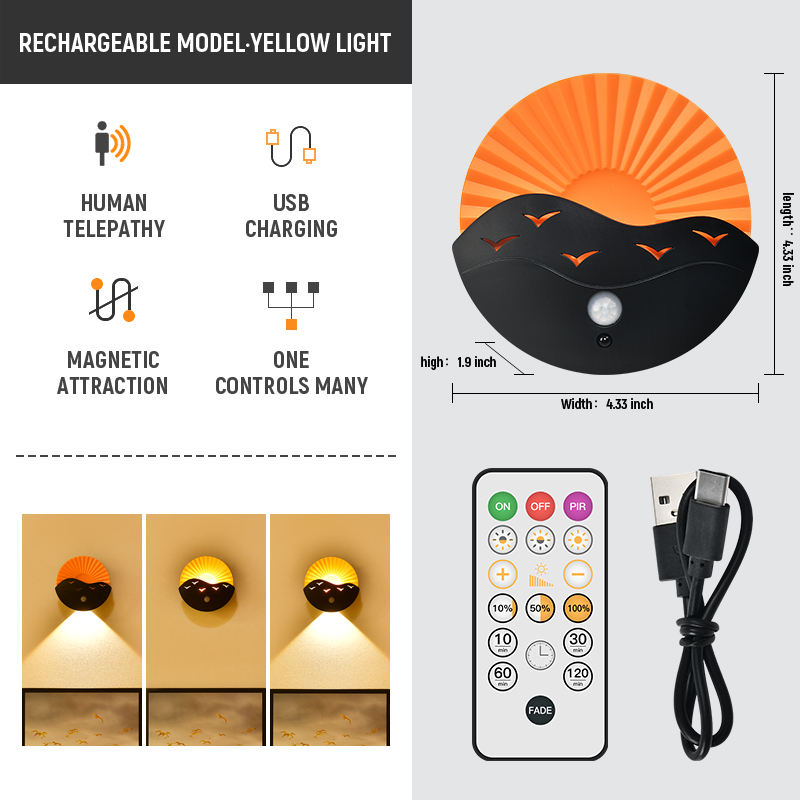 Rechargeable - Lumière jaune