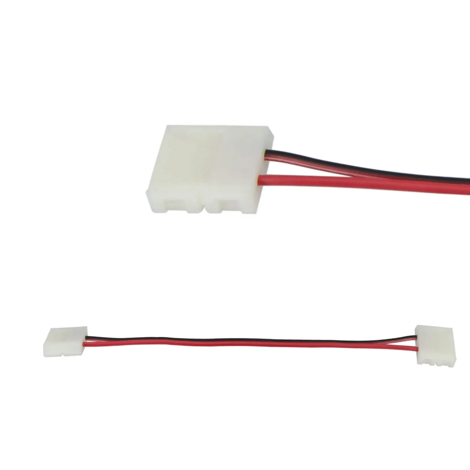 GLS-0977LB Double Side 10mm Width 2pin Connector Extend Line 15cm Length White Plug Head For SMD5050 Single Color Led Strip