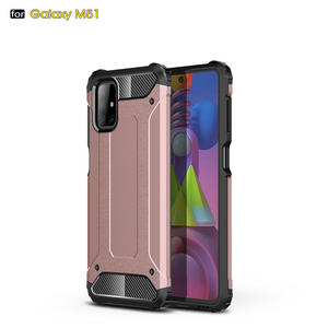 Zırh 2 in 1 ayrılabilir darbeye sert PC + yumuşak TPU arka kapak <span class=keywords><strong>Sam</strong></span> sung Galaxy M51 için kılıf