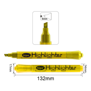 Sipa SH891 ad alta capacità scalpello pennino effetto fluorescente colorato ufficio studente pennarello evidenziatore penna per uso scolastico e in ufficio - Product Image 2