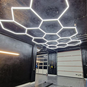 SUEZ Led esagonale personalizzato professionale per Showroom Led Workshop Light Car Detailing Lights Garage Work Light - Product Image 3